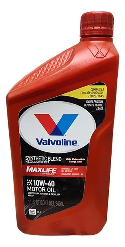 10W40 SEMI-SINTETICO MAXLIFE SP VALVOLINE 1 LITRO
